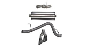 GMC Yukon Denali Performance Exhaust - Single Side Exit - CORSA Performance - Cat Back - Polished Black - `15-`20